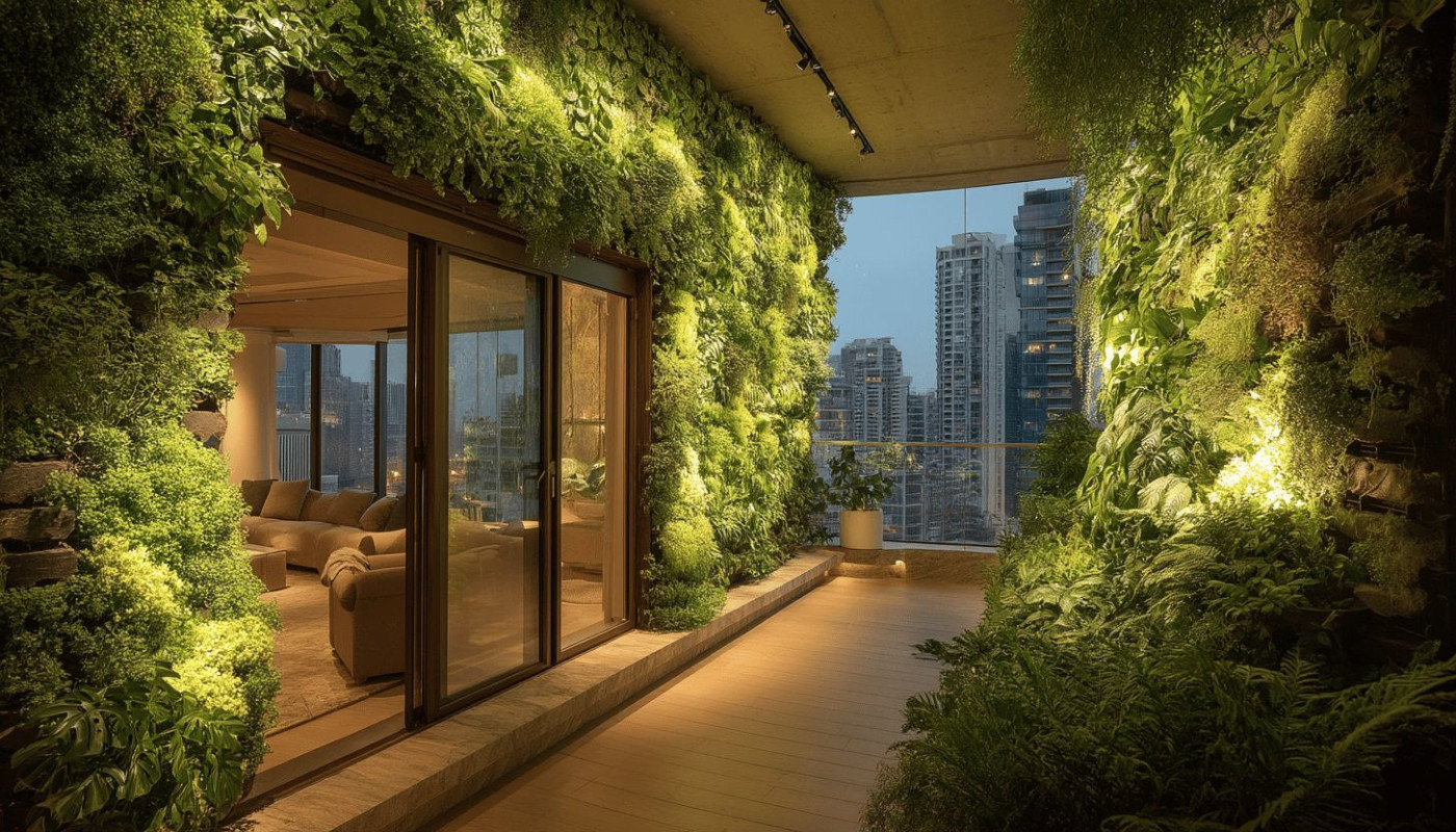 Living walls and vertical gardens - enhancing home energy efficiency with plant insulation